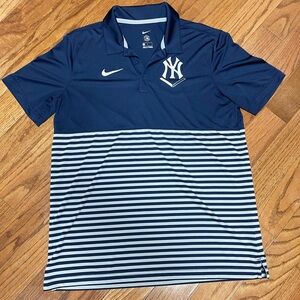 Nike Men’s Genuine Collection Navy New York Yankees MLB Polo Golf Shirt Size L